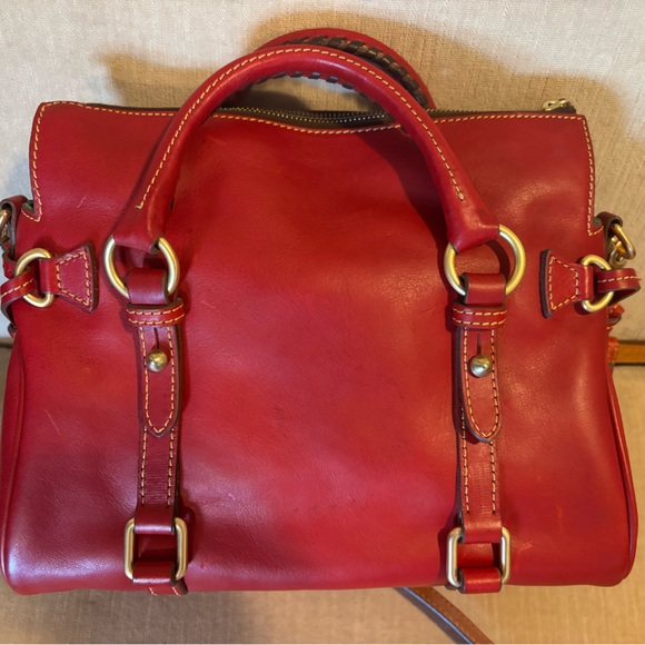 Dooney & Bourke Cherry Red Satchel - Picture 2 of 9